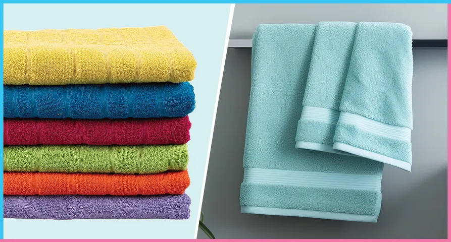 Des serviettes de bain douces et élégantes !
