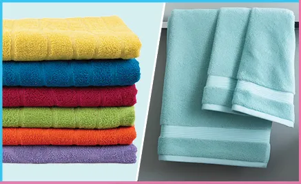 Soft, stylish bath towels!