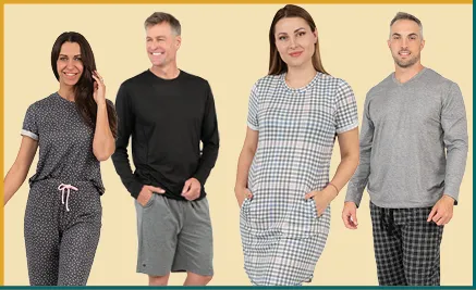 Comfortable & cozy sleepwear for him and her! 