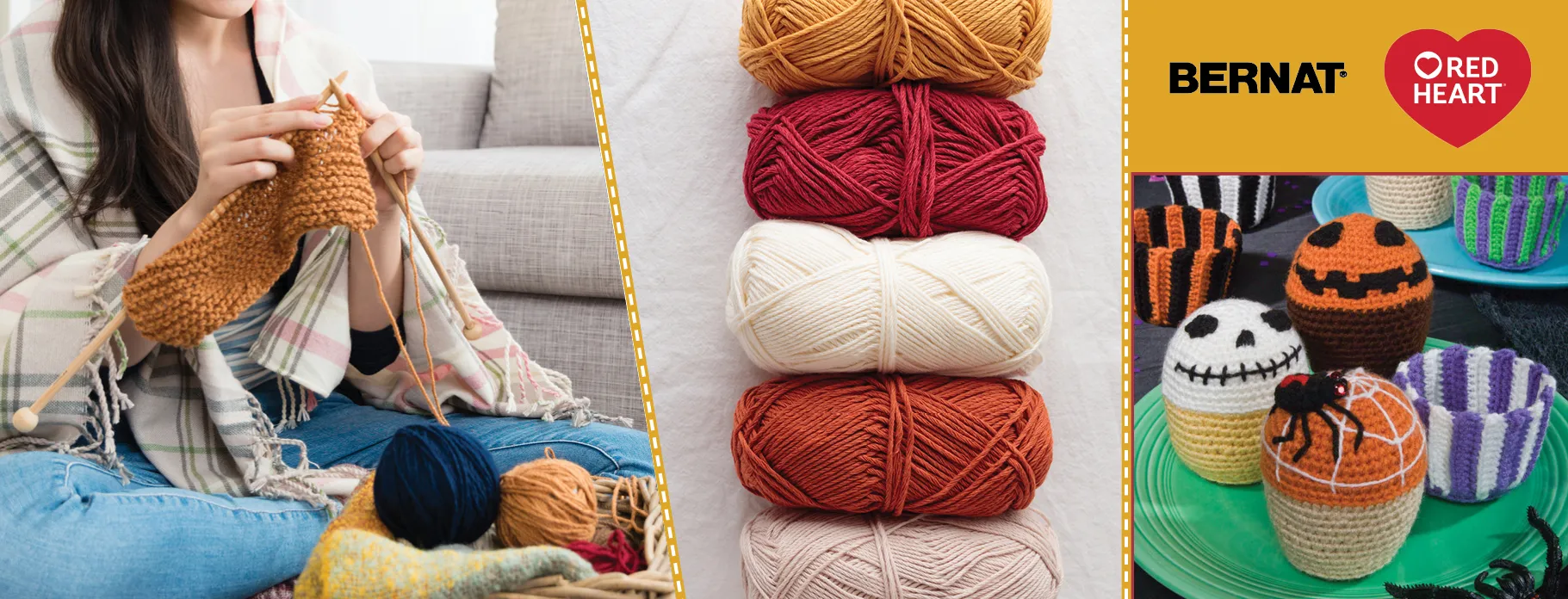 Fall into crafting: Snuggle up with Red Heart & Bernat Wool, Now on Sale!