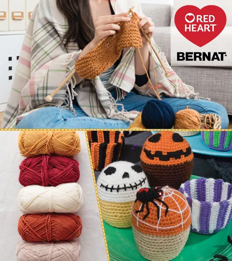 Fall into crafting: Snuggle up with Red Heart & Bernat Wool, Now on Sale!