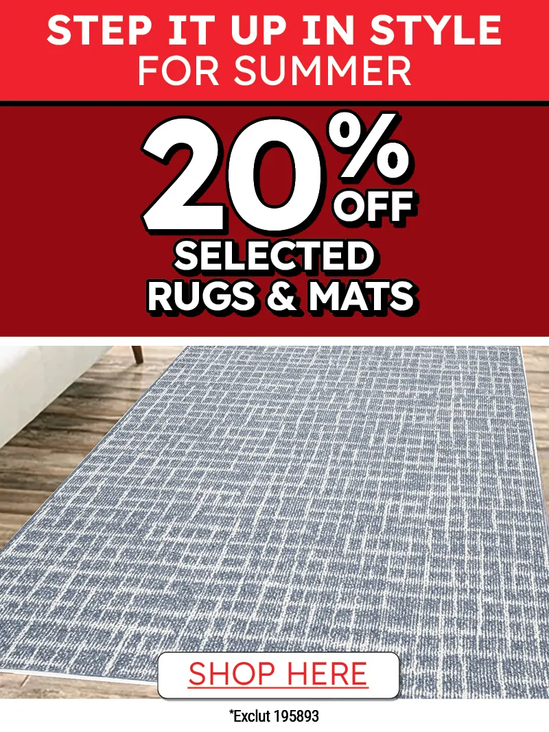 20% off selected rugs
