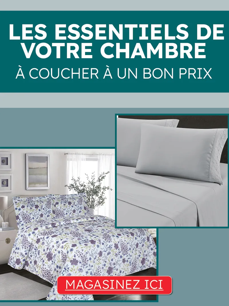 Les essentiels de votre chambre à coucher à un bon prix