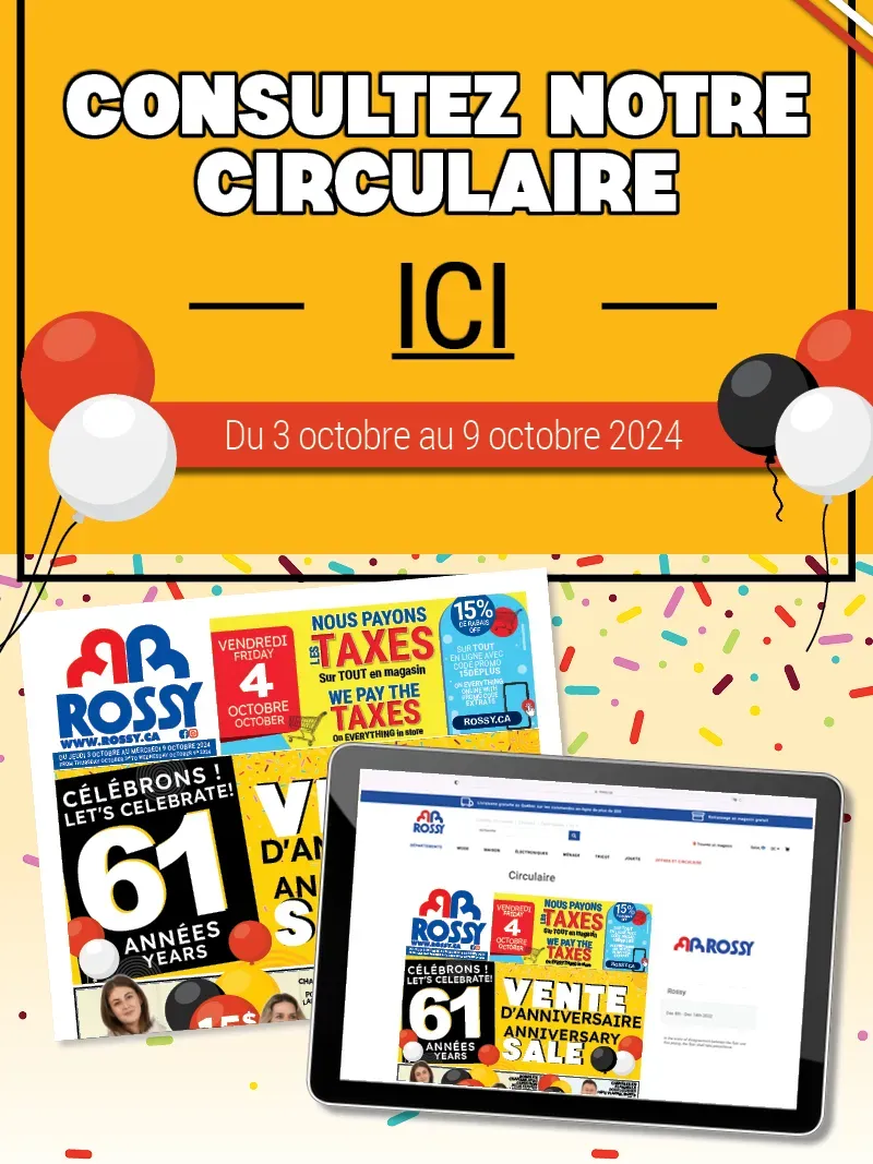 Consultez notre nouvelle circulaire ! Du 03 octobre au 09 octobre 2024