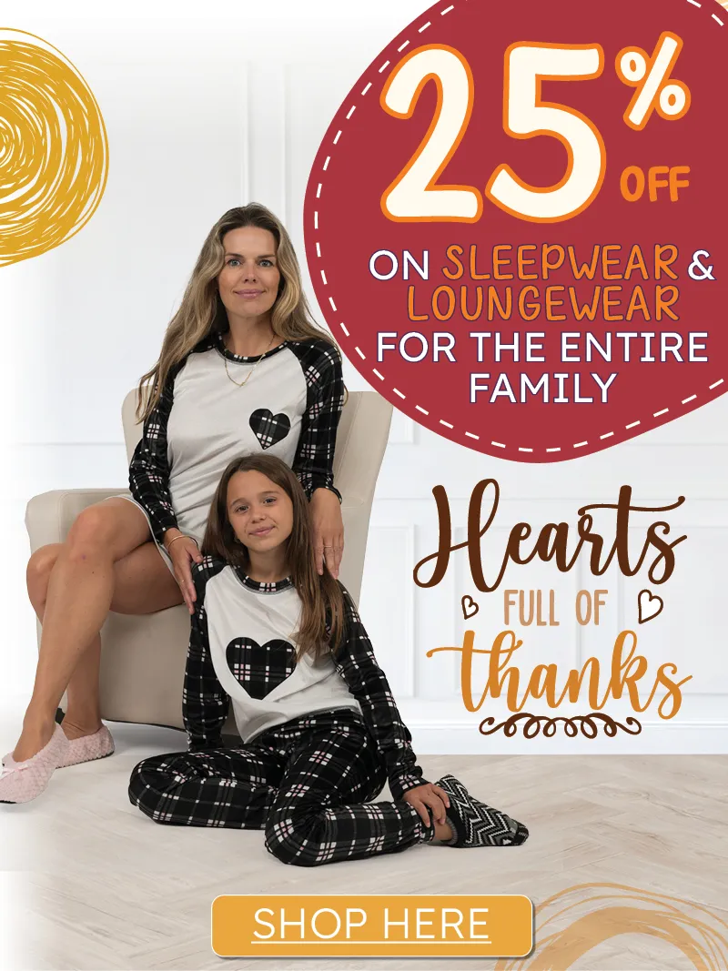 25% off sleepwear