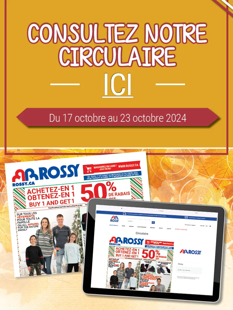 Consultez notre nouvelle circulaire ! Du 17 octobre au 23 octobre 2024