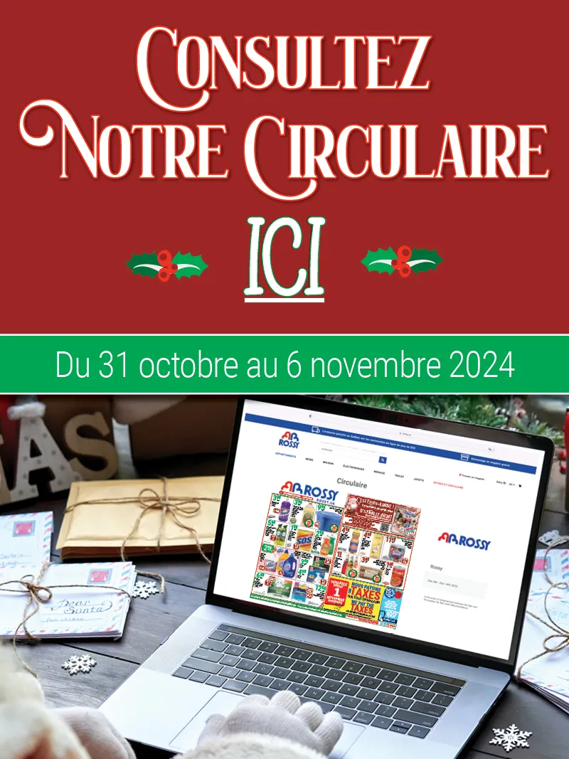 Consultez notre nouvelle circulaire ! Du 31 octobre au 6 novembre 2024