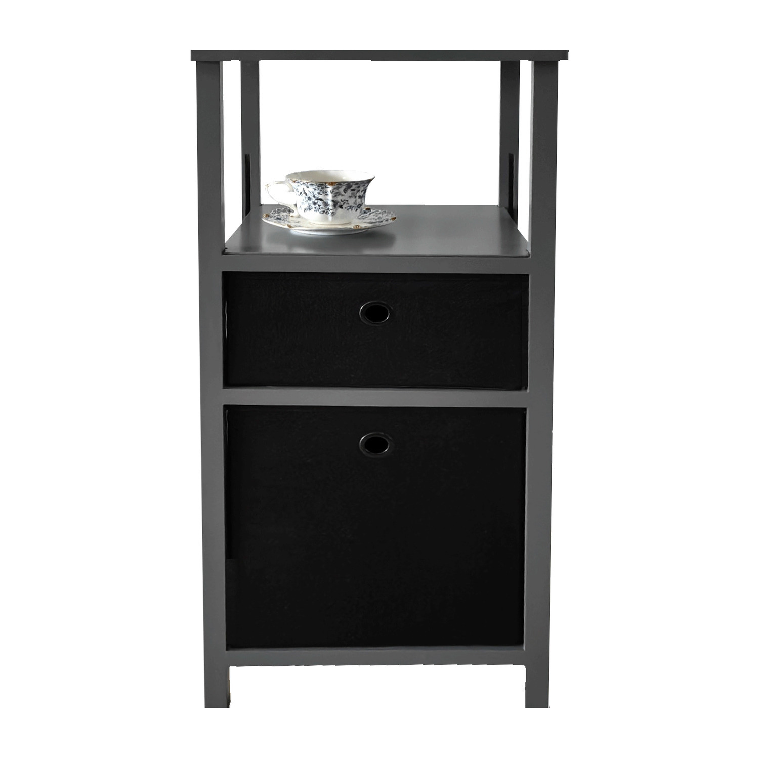 2-drawer foldable dresser storage unit