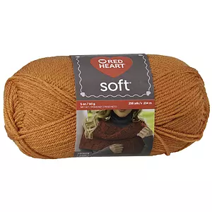 Red Heart Soft - Yarn, tangerine. Colour: orange