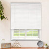 1" White cordless vinyl mini blinds - 54"x45" - 5