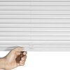 1" White cordless vinyl mini blinds - 60"x45" - 3