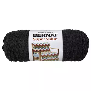 Bernat Super Value Black Yarn