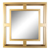 Gold square mirror