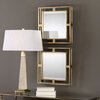 Gold square mirror - 2