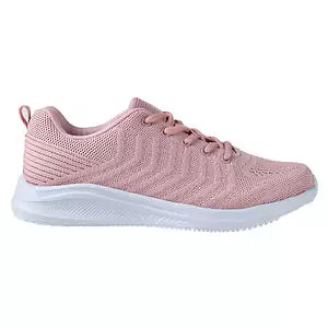 Women s Flyknit lace up sports shoes size 9. Colour pink. Size