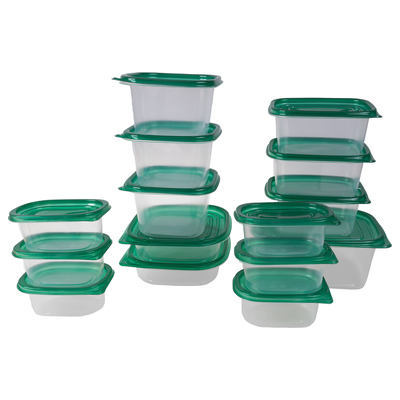 Fresh Seal food container set, 30pcs, red. Colour: red