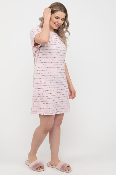 MONYRAY Cotton Plus Size Nightgown with Shelf Bra Sleepwear for