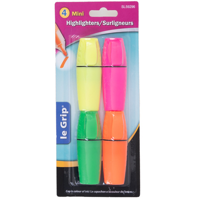 BIC - Brite Liner Grip Surligneurs Pastel - Couleurs Variées - Paquet de 12