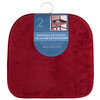 Set of 2 microfiber chair pads, 14"x14" - 3