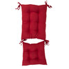 High back rocking chair cushion - Red - 3