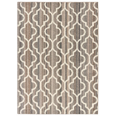 CAMEO Collection - Maze rug, 4'x6'. Colour: beige. Size: 4'x6