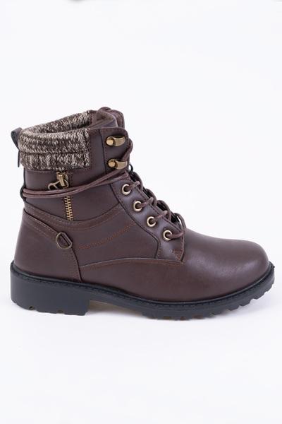 Lace up brown outlet leather boots womens