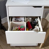 Sewing craft table with sliding storage drawer - 5