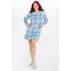 Charmour - Ultra soft microfleece nightgown - Blue plaid