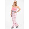 Charmour - Pantalon de pyjama en polaire - Carreaux roses - 2