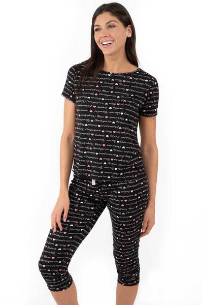 Women's Jogger Pajama Set in Taro Leopard