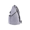 Sling bag, crossbody backpack with reversible shoulder strap - Light grey