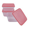 Square food containers, pk. of 3 - 570ml - 3