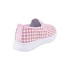 Women's low-top canvas slip-on sneakers, Houndstooth - 4