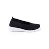 Athletic mesh knit low-heel ballerina shoe