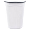 Plastic laundry hamper with black trim - 52L