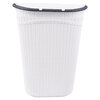 Plastic laundry hamper with black trim - 52L - 4