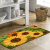 Anti-skid rubber doormat, 18"x27" - Sunflowers - 2