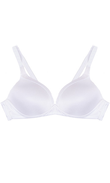 Warners - Blissful Benefits wireless t-shirt bra. Colour: white. Size ...