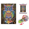 Craft Medley - Diamond painting canvas art kit, 12"x16" - Owl - 2