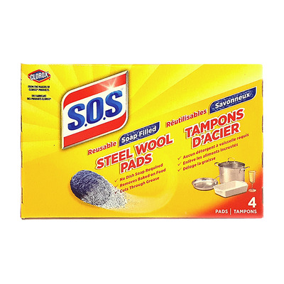 SOS Steel Wool Soap Pads - 18 ea