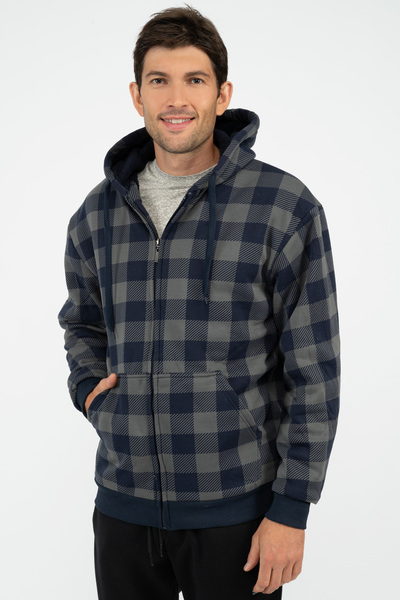 Flannel 2025 zip hoodie