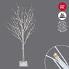 Danson - White pre-lit birch tree, 64 DEL, 1.2 m