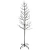 Danson - Black pre-lit tree, 200 colour-changing LED, 1.8 m - 2