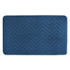 Non-slip memory foam bath mat, 16"x24" - Chevron