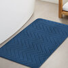 Non-slip memory foam bath mat, 16"x24" - Chevron - 2