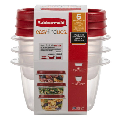  Rubbermaid 38 Piece Easy Find Lid Red Food Storage Set -  Kitchen Storage: Home & Kitchen