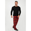 Men's pressed micropolar printed jogger PJ pants