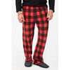 Men's pressed micropolar printed jogger PJ pants - 2