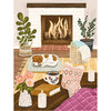 Playview - Puzzle with candle - Olivia Gibbs - Cozy Fireplace, 500 pcs - 2