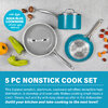 Gotham Steel - Diamond - Non-stick aluminum cookware set, 5 pcs - 4